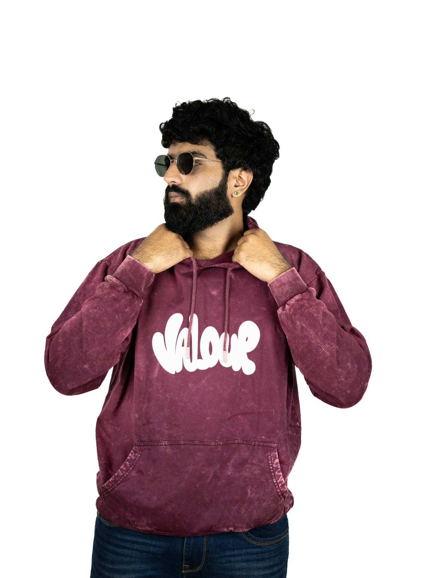 Eclipse Maroon Hooded Sweatshirt