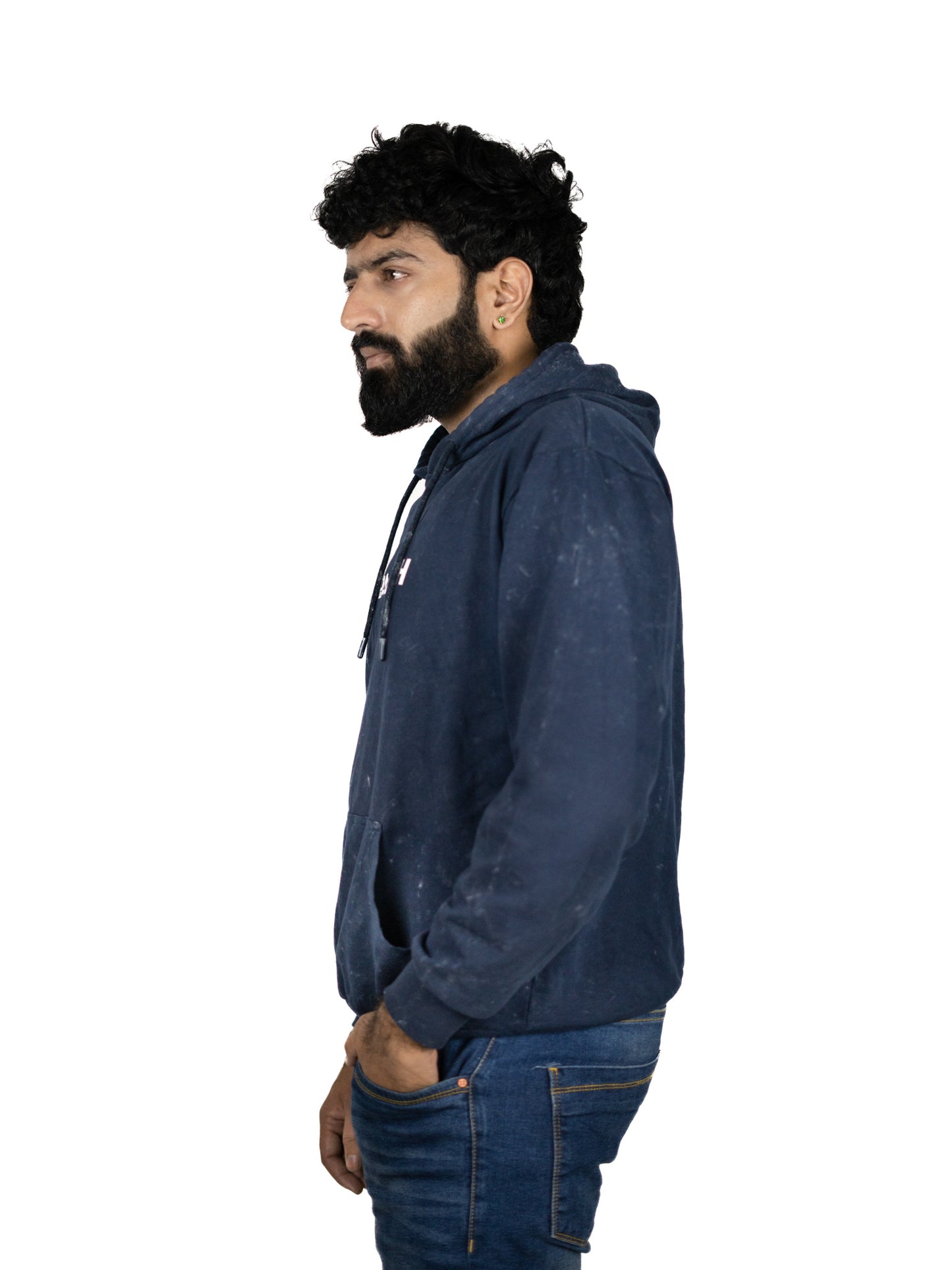 Stonewash Blue Hooded Sweatshirt