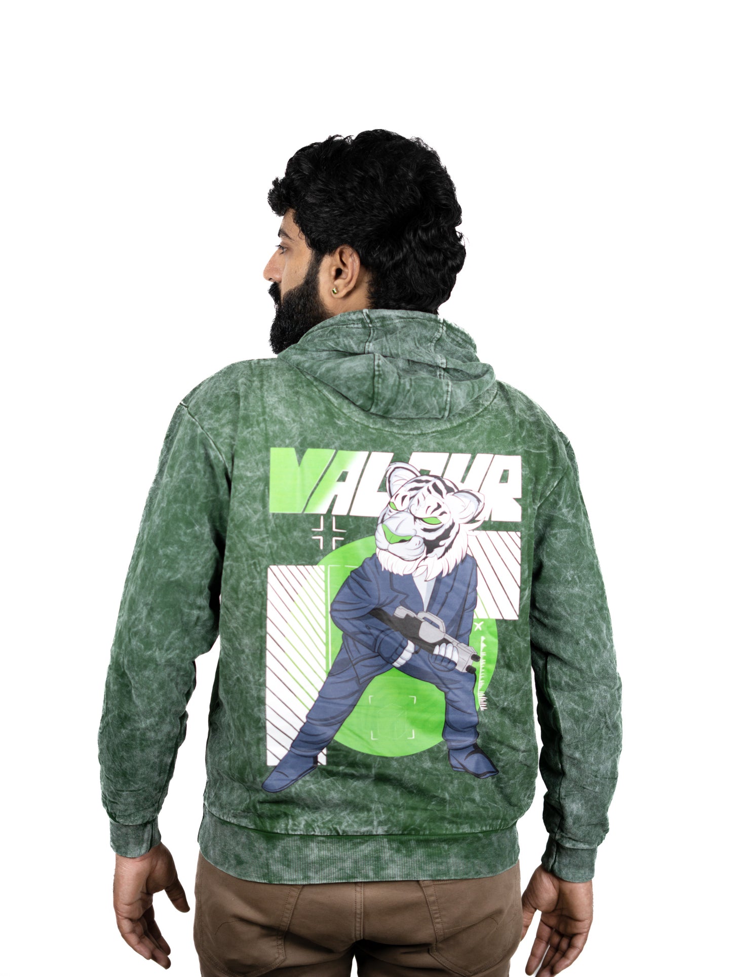 Green Horizon Hooded Sweatshirt