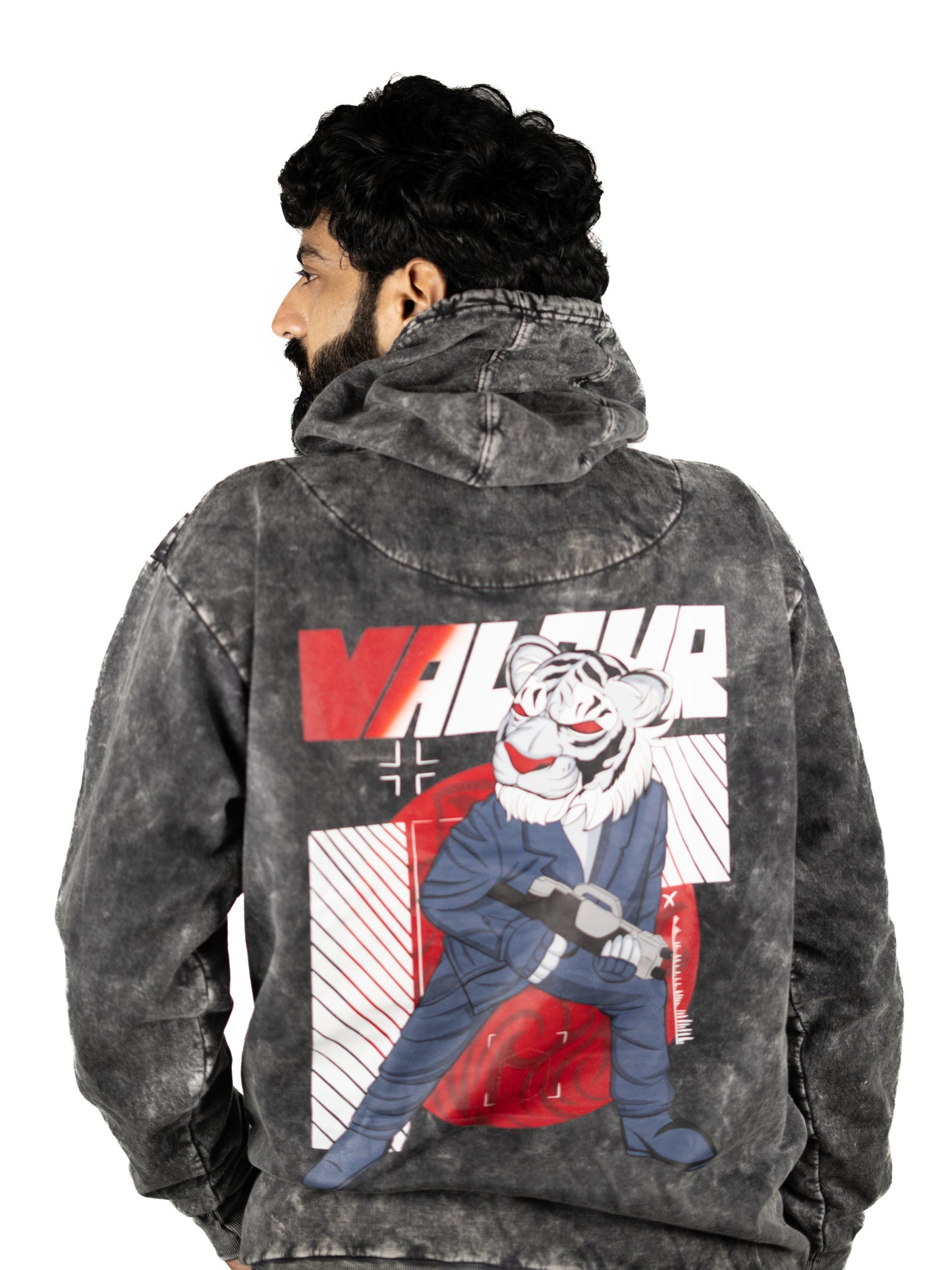 Black Valour Hooded Sweatshirt