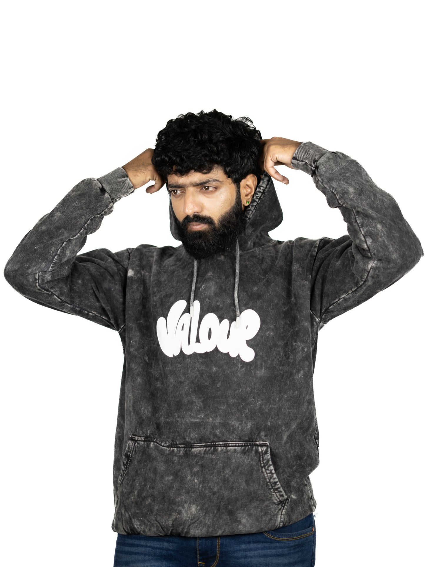 Black Valour Hooded Sweatshirt