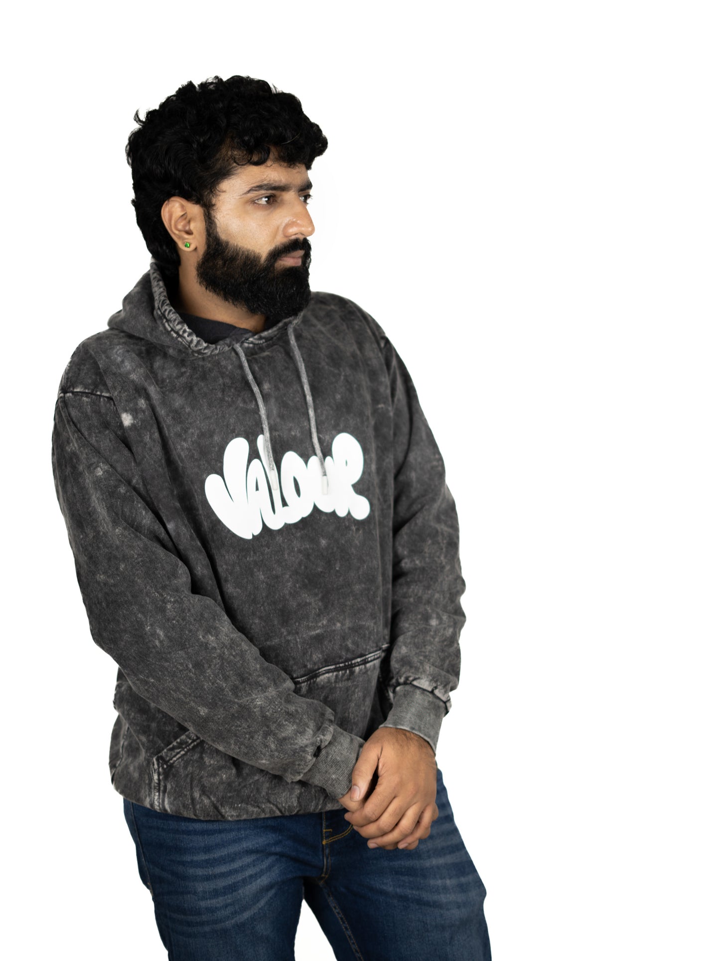 Black Valour Hooded Sweatshirt