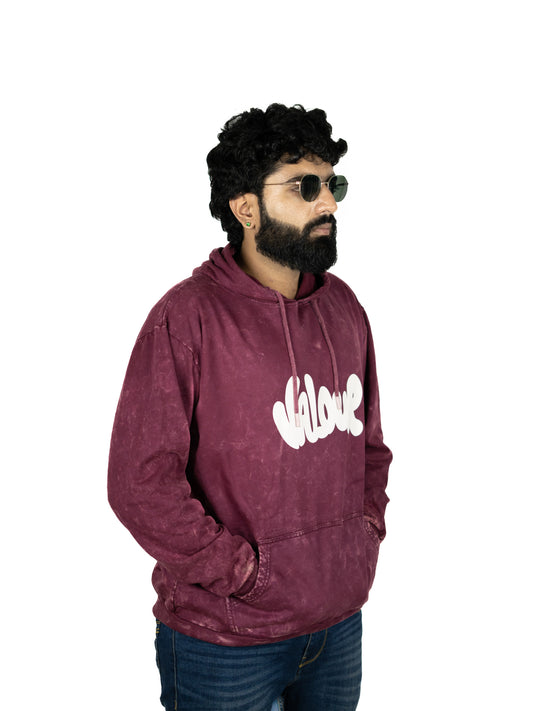 Eclipse Maroon Hooded Sweatshirt