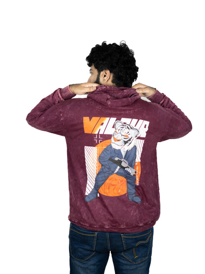 Eclipse Maroon Hooded Sweatshirt