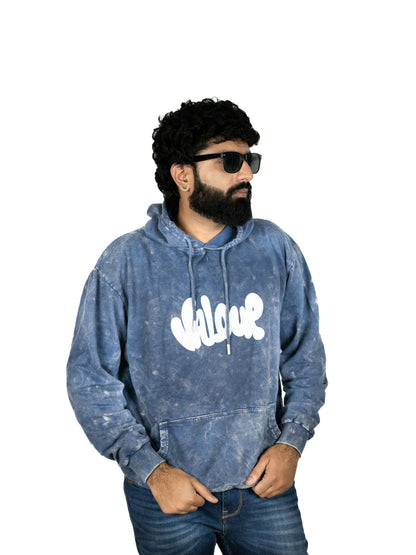 Classic Blue Hooded Sweatshirt