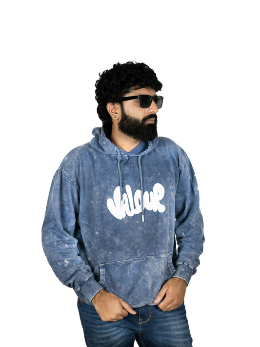 Classic Blue Hooded Sweatshirt