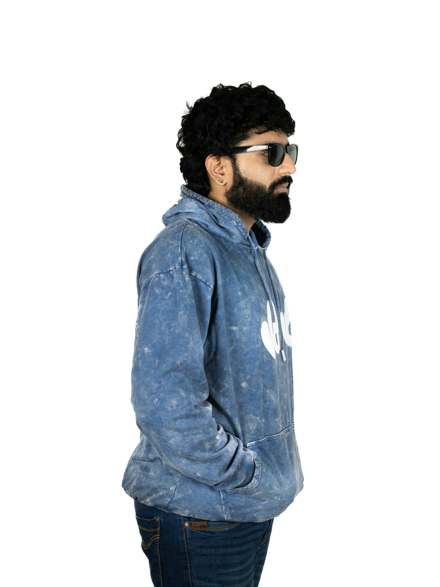 Classic Blue Hooded Sweatshirt